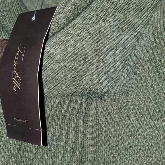 Tasso Elba Olive Pullover Sweater NWT - Picture 4 of 7